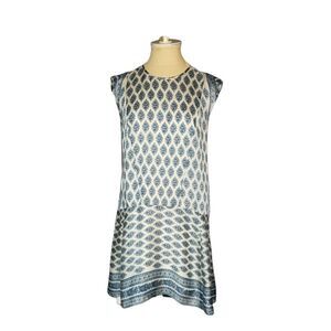 Madewell Blue Floral Sheath dress Size XS